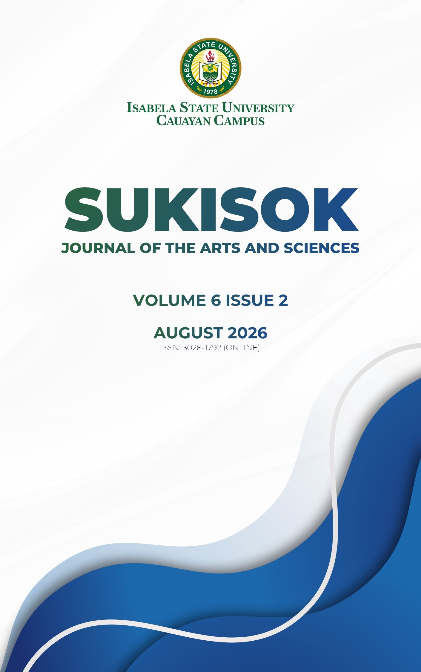 					View Vol. 6 No. 2 (2026): SUKISOK Journal of the Arts and Sciences
				